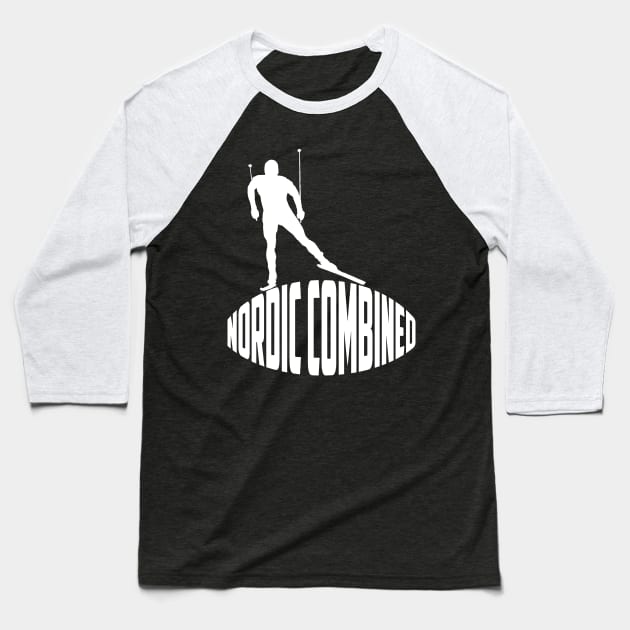 Ski Team Combination Combiner Nordic Combined Winter Baseball T-Shirt by dr3shirts